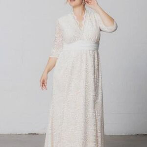 KIYONNA, Amour Cream Lace Wedding Gown Dress Size 1X
